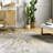 Nissen Abstract Power Loom Yellow/Gray Rug-385475478