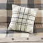 7 édredon neutre à chevrons pour très grand lit, motif à carreaux Buffalo, couvre-lit, taies décoratives, coussins décoratifs, jupe de lit, lavable à la machine, 7 pièces, teinté, rembourré, avec coussins et