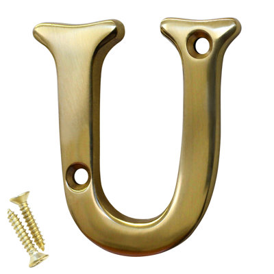 2'' H Brass House Letter
