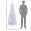 Arbre de Noël artificiel mince 6 pi, 618 pointes, arbre mince en plastique réaliste blanc, artificiel, branche