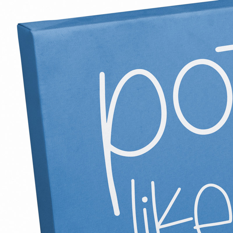 Art sur toile Potty Like a Rockstar, H 12 po x l 12 po x P 1,25 po