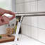 Robinet de cuisine avec douchette extractible en nickel brossé