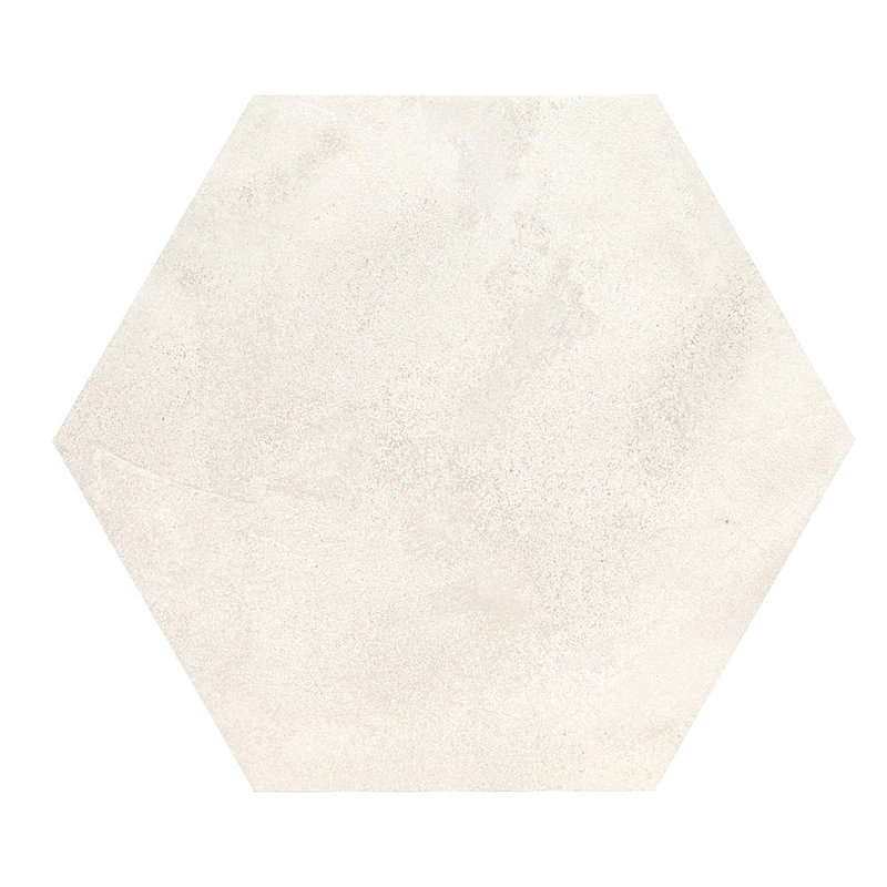 Carreau de sol hexagonal en porcelaine mat aspect pierre 19 po x 22 po Leila