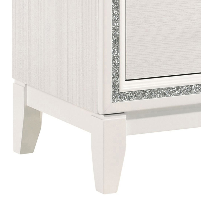 Table de bout Table de chevet moderne, Blanc