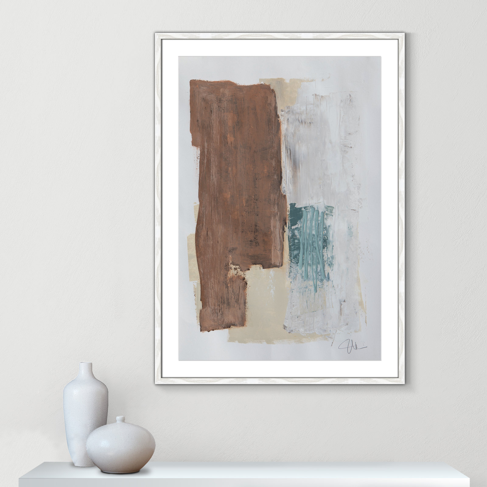 Rosena I Print, 41.5" H x 29.5" W x 0.75" D, White Framed