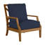 Haley Teak Patio Chair with Cushions-38580634-70064486-93646326