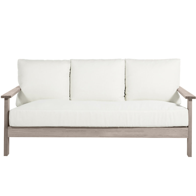 Canapé d'extérieur en teck Ashland, Welt + Dream Fill, Bali Pearl, Oyster Teak