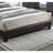 Modern Brown Full Size Faux Leather Adjustable Headboard Bedframe-577250345