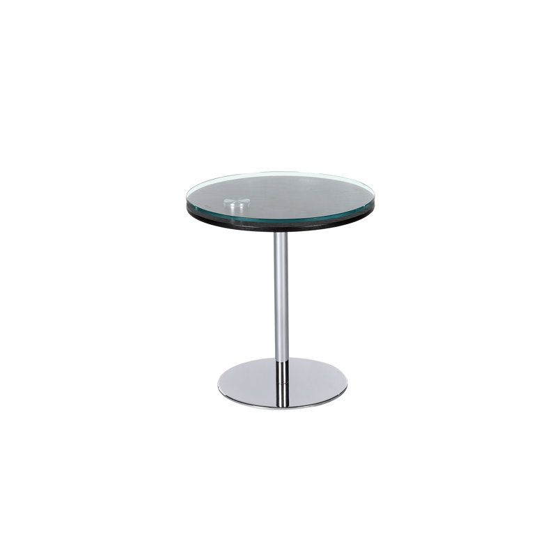 Softer Than Sisal Glass Top End Table