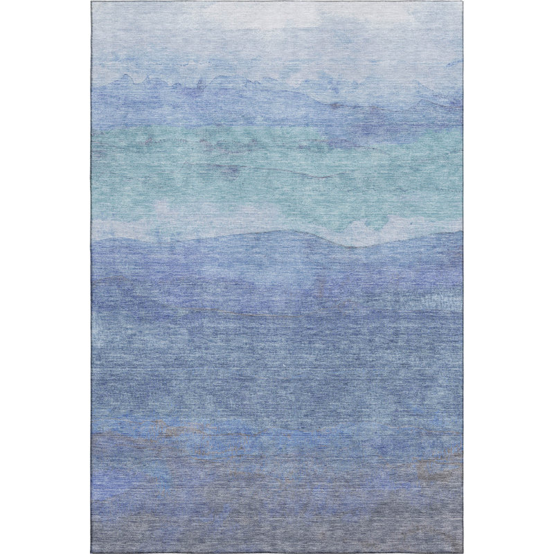 Premium Machine Washable Mehara AMF1699 Stripes Rug, Rectangle 3' x 5'