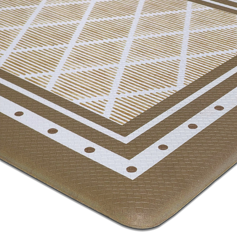 Diovanni Argyle Water Resistant Non-Skid Kitchen Mat