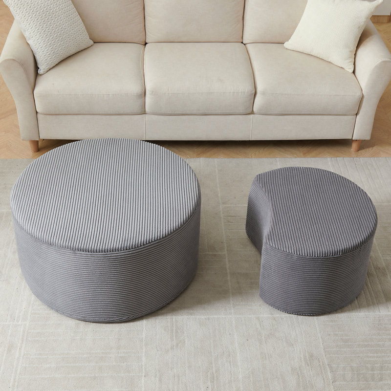 Ensemble de tables basses gigognes 2P, Gray