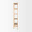 Peach Narrow Etagere Bookcase