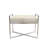 Safari Silver Foil Cowhide Bench