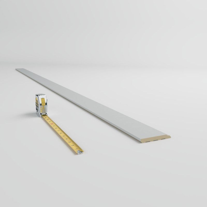 Barcelona White Polyurethane Baseboard Moulding, 94.5" Length (8-Pack)