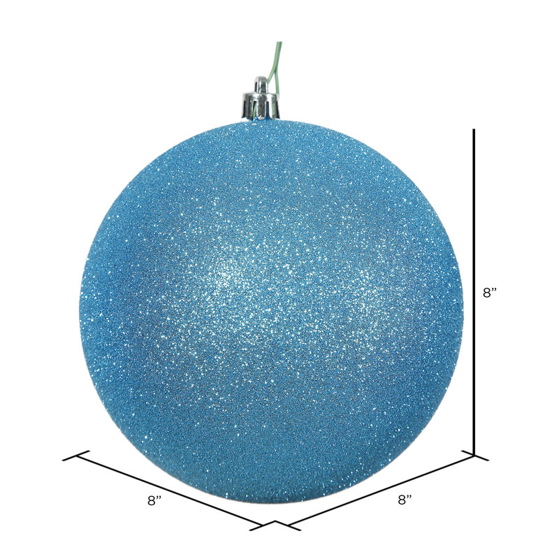 Ornements en boule, H 10 po x l 10 po x P 10 po, Turquoise