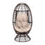Fauteuil à œufs moderne avec fonction pivotante - Abat-jour de planche à neige - l 30,86 po x H 58,47 po x P 27,85 po