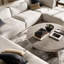 Table basse rétro avec bords arrondis lisses-106325222