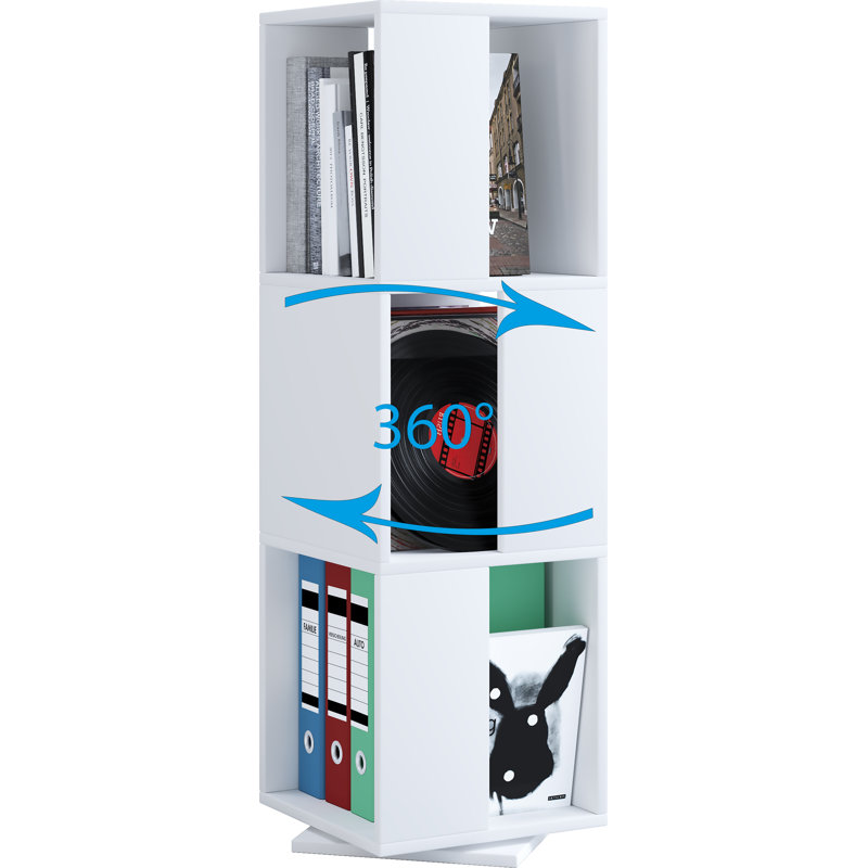 Pramila 109cm H x 34cm W Bookcase, White
