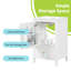 20"W Bathroom Vanity With Ceramic Sink, Rack And Drawer-108940821