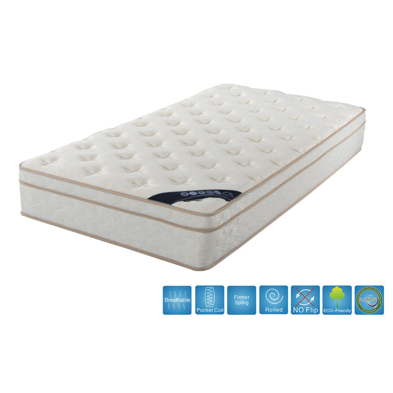 Matelas à ressorts pelucheux 10,5 po de taille grand, Grand