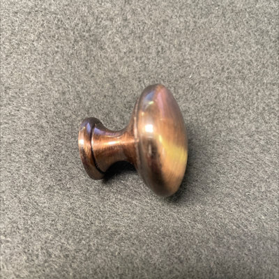 (5 Pack) 1-1/4 inch Hollow Knob Brushed Satin Red Antique