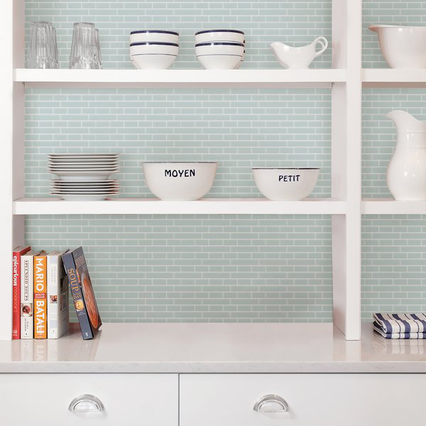 25.4cm W x 25.4cm L PVC Peel and Stick Mosaic Tile