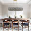 Lustre suspendu contemporain 39 "en cristal et or noir