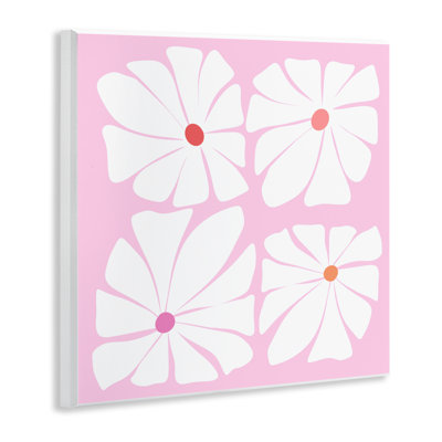 Plaque murale "Quatre marguerites contemporaines", design par Pooja Dave