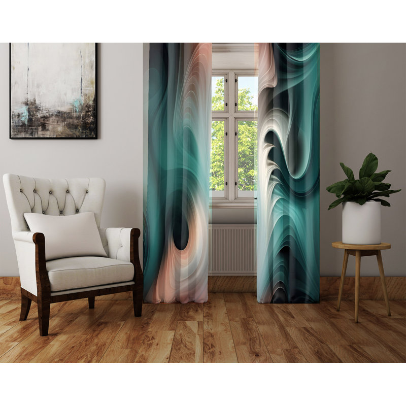 Rideau en polyester Birga, L 20 po x L 82 po