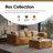 Rex 34"W Modern Ottoman-97933747