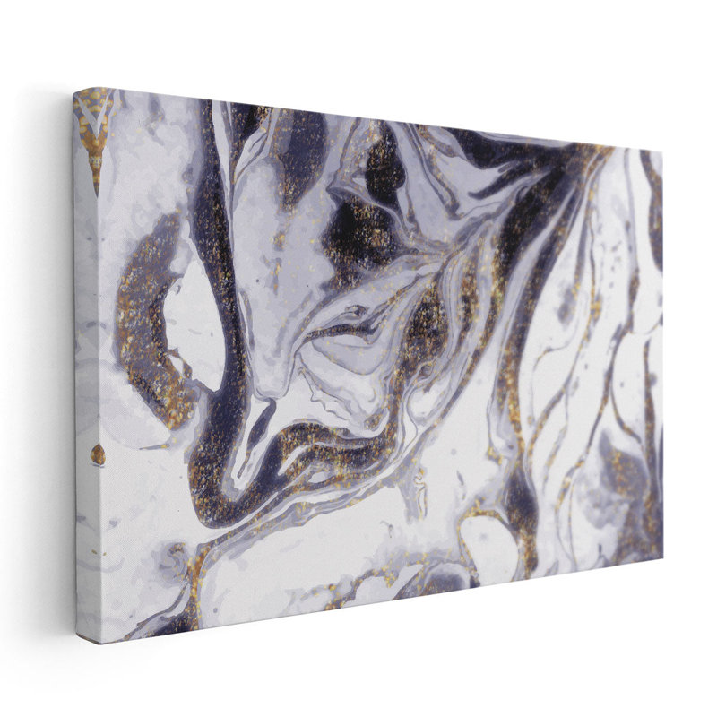 «Amethyst Rivers Flow», reproduction d'art sur toile, H 12 po x l 18 po