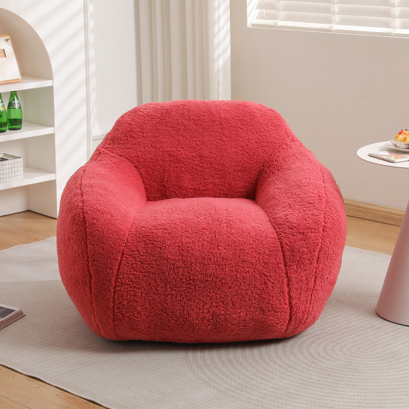 Mousse à mémoire de forme avec accoudoirs, Ourson rose rouge, H 26,8 po x l 39,4 po x P 36,6 po
