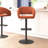 Amberlie Modern Upholstered Adjustable-Height Barstool with Footrest-124991590-124991588