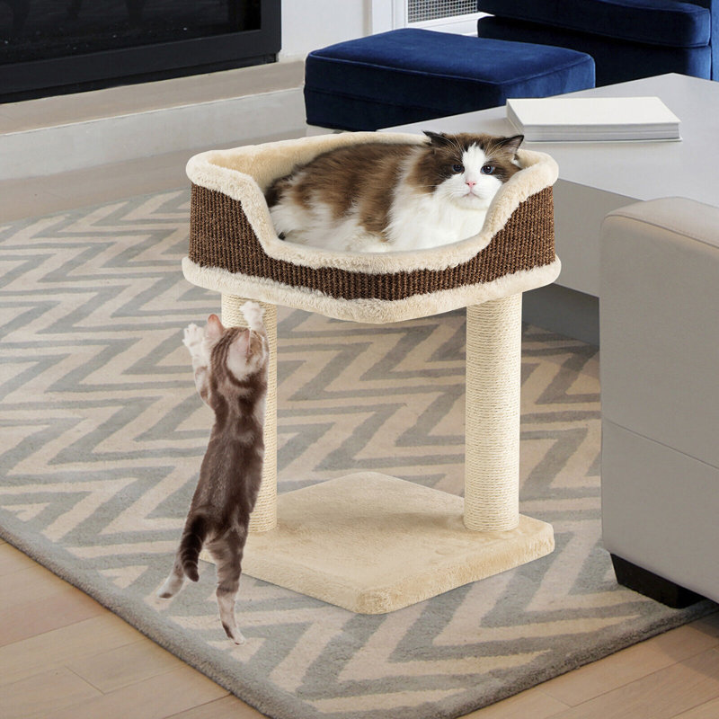 Perchoir pour chat 19 "à plusieurs niveaux, Beige