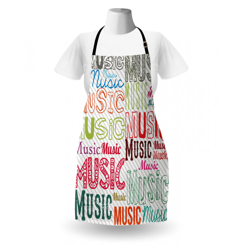 Tablier de typographie musicale