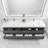 84'' Double Bathroom Vanity with Acrylic Top-1323390679