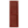 Straight Top Open Louver Shutters Pair