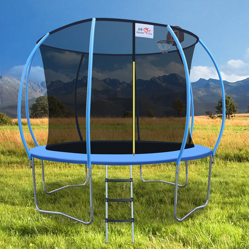 Mini trampoline en acier 12 pi bleu