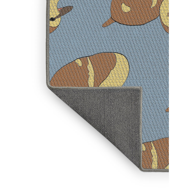 Tapis bleu, Rectangle 5 pi x 7 pi