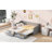 Wooden Daybed With Trundle Bed And Two Storage Drawers-251448621