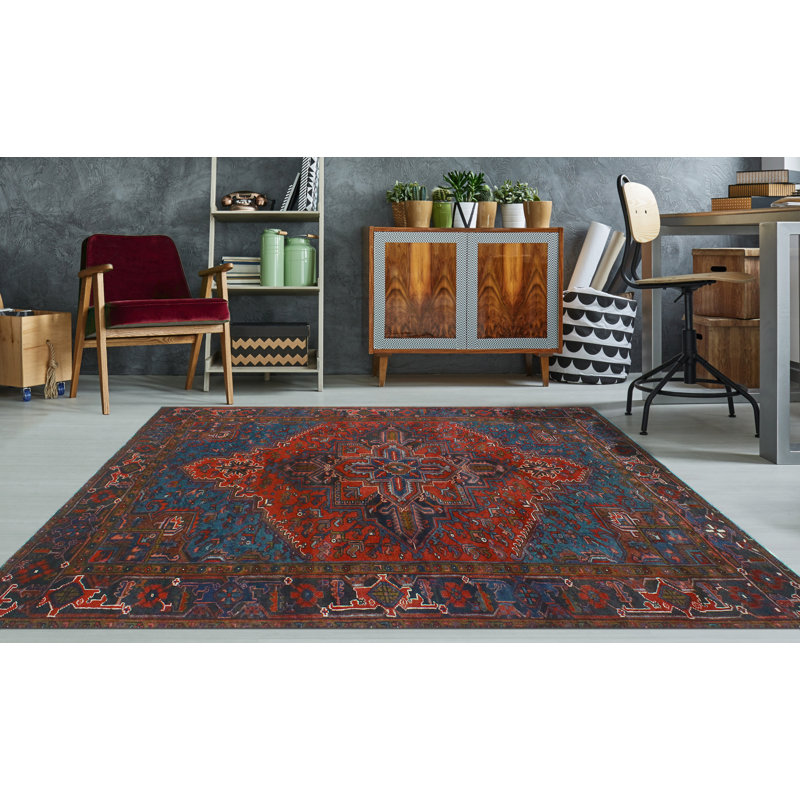Tapis rouge Khusbu Heriz Firuz