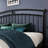 Einhomn  King Size Metal Platform Bed With Victorian Style Headboard, Heavy Duty Steel Slat Support, 12"under Bed Storage,easy Assembly, Black-1217625970-1217625975