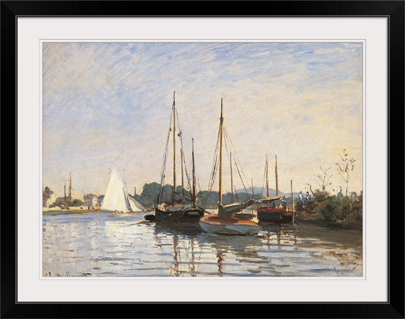 Voiliers à Argenteuil, 1872 - 1873, musée d'Orsay, Paris, France par Claude Monet - reproduction d'art, Toile