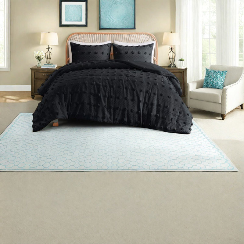 Ensemble de literie moderne simple / simple TG, polyester de qualité supérieure, conception élégante en jacquard, parfait pour le confort de la maison