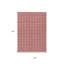 Tapis intérieur / extérieur géométrique lavable 3 pi x 5 pi rouge et ivoire