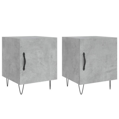 Couey 40cm W Iron Bedside Table