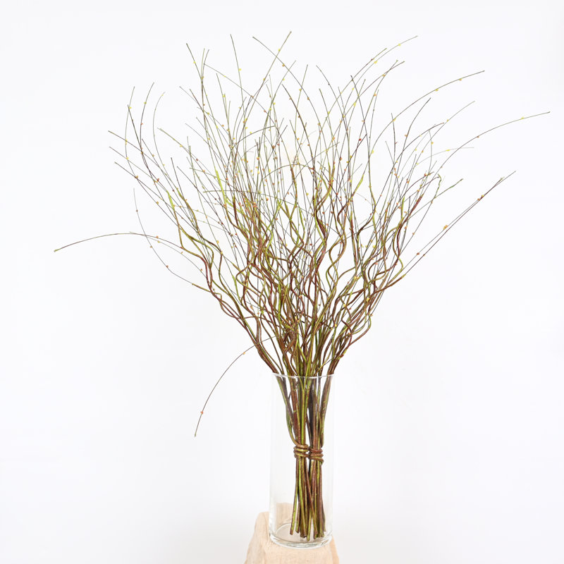 Brindilles artificielles d'automne dans un vase en verre, longue tige de ferme pour centres de table de salle à manger, décoration de fête de mariage pour bureau à domicile