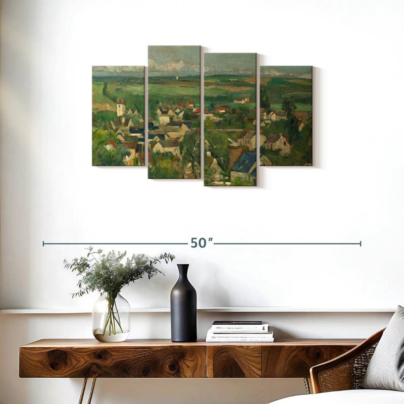Vue panoramique d'Alvord Auvers, H 22 po x l 36 po