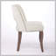 Ensemble de 2 chaises de salle à manger en bois, chaise de salle à manger rembourrée en tissu moderne, chaise de salle à manger de style maison de campagne, beige-168811343-168811377